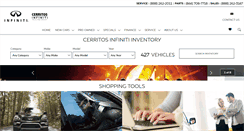 Desktop Screenshot of cerritosinfiniti.com